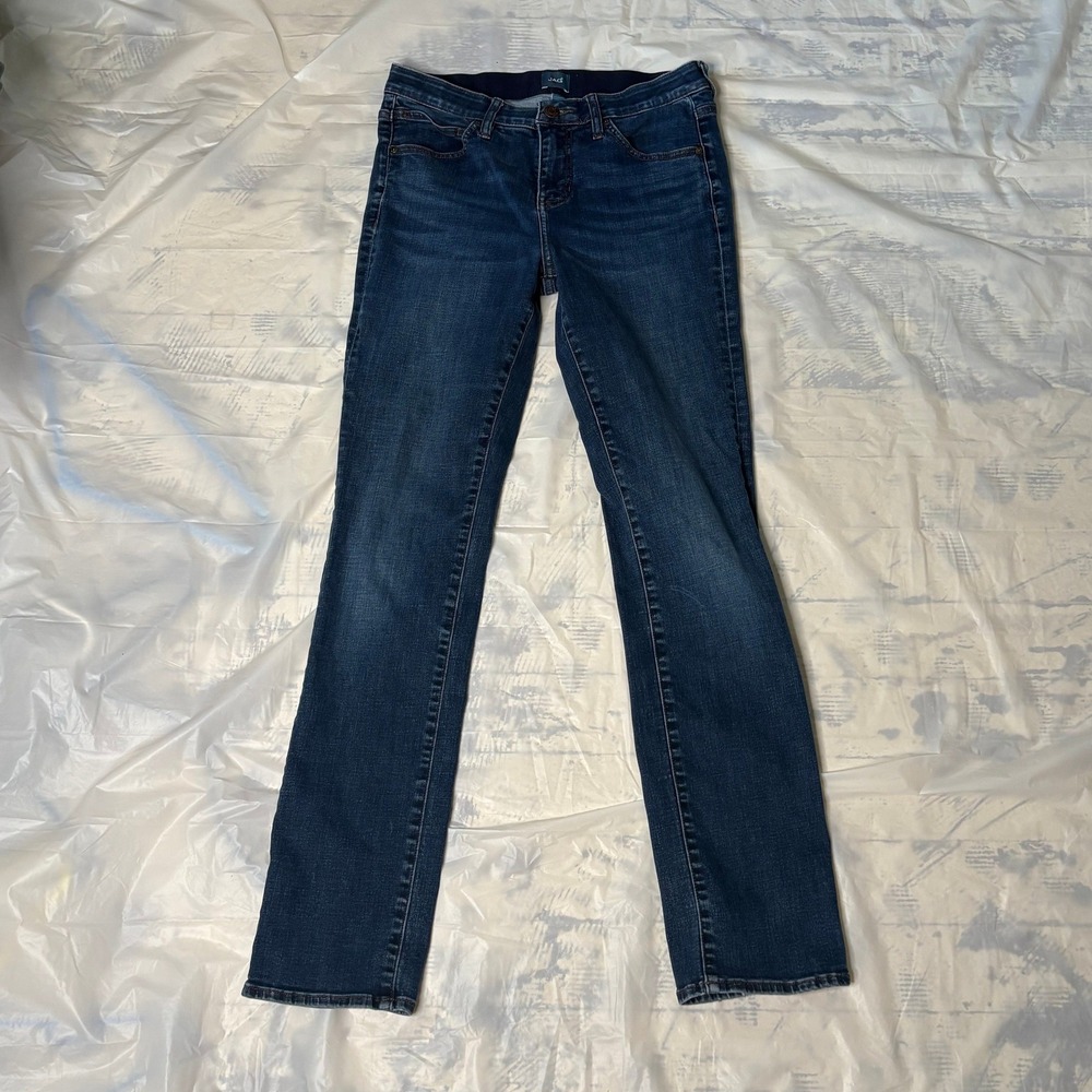JAG Ruby Straight Jeans Womens 8/34 Blue Excellent Dark Wash‎ Elastic Waistband